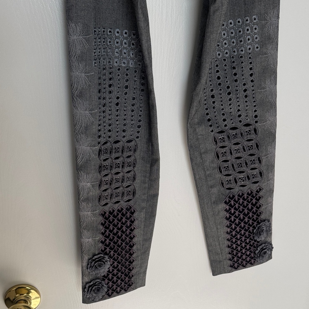 Byron Lars Gray Ankle Pants - Picture 3 of 6